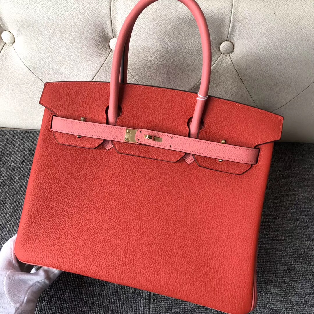 Hermes Birkin 30cm Hss So CKS3 Rouge De Cœur U5 Rose Lipstick唇膏粉