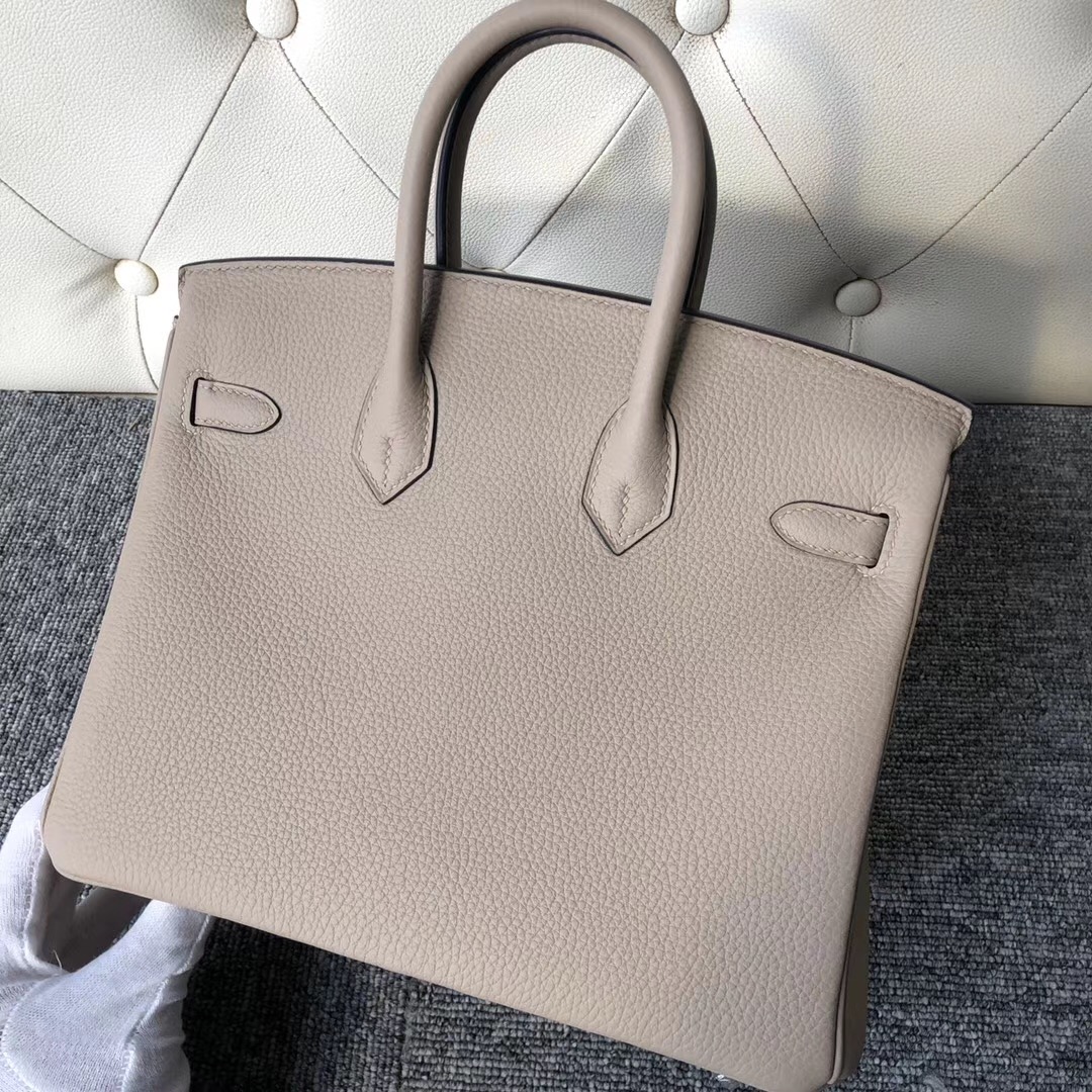 Hermes Birkin 25cm Togo CK81 Gris Tourterelle 斑鳩灰 玫瑰金扣