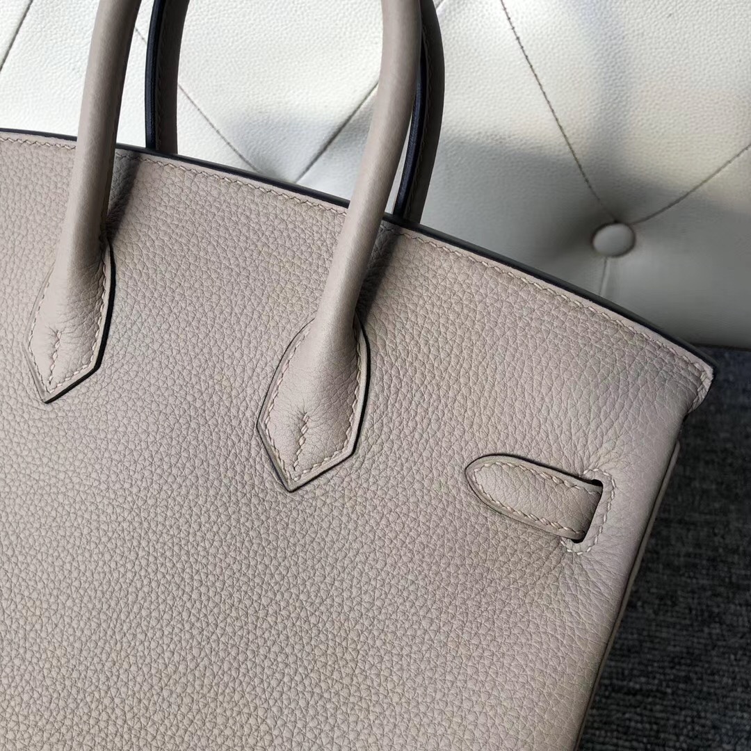 Hermes Birkin 25cm Togo CK81 Gris Tourterelle 斑鳩灰 玫瑰金扣