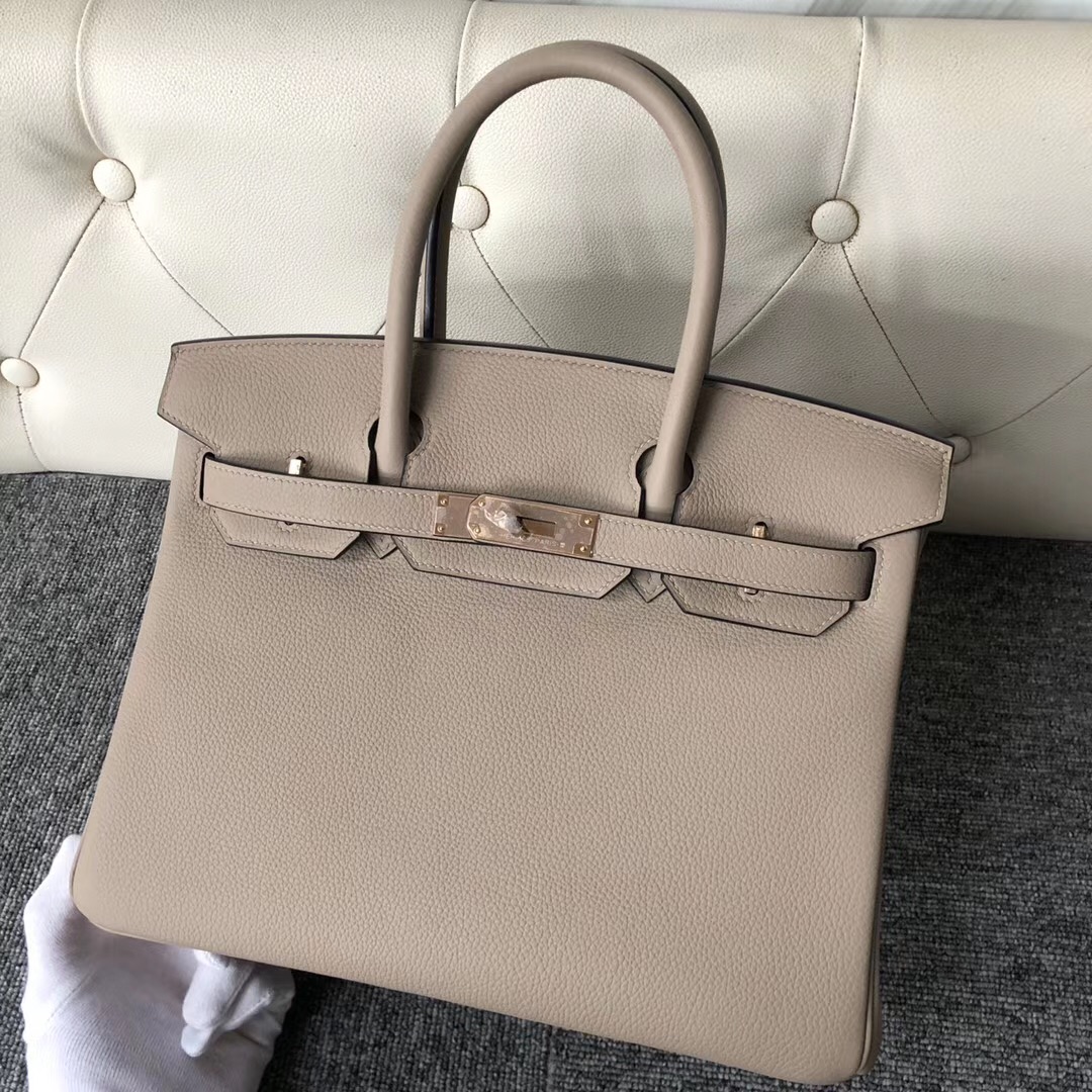 Hermes Birkin 30cm Togo CK81 Gris Tourterelle 斑鳩灰 Rose Gold Hardware