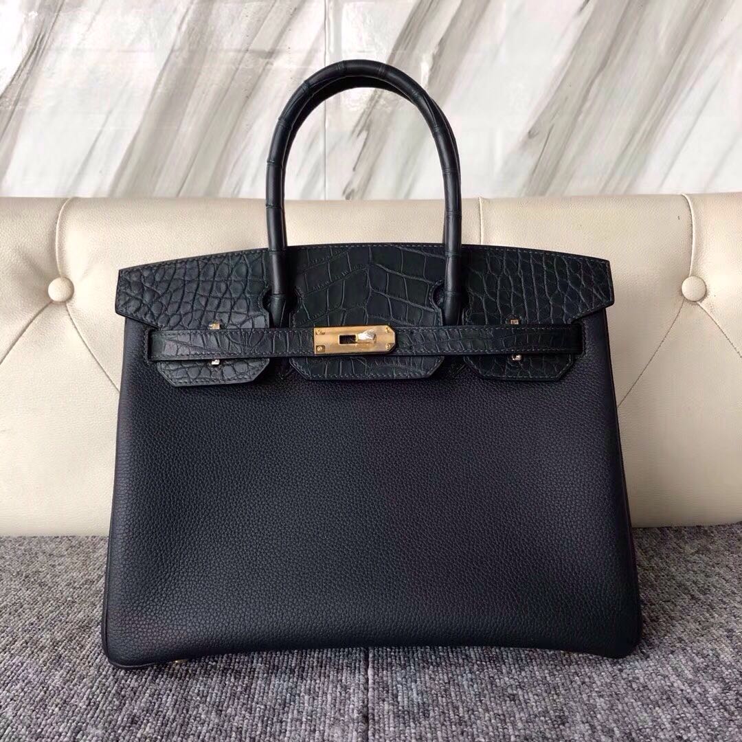 Hermes Birkin 30cm Touch Togo 6O Vert Cypres 松柏綠/美洲鱷 6O Vert Cypres