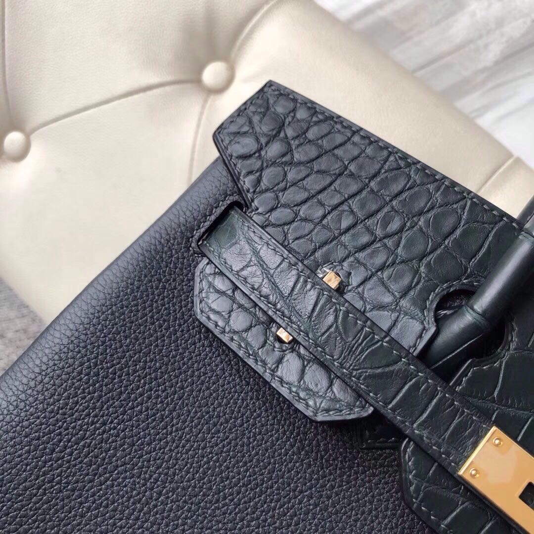Hermes Birkin 30cm Touch Togo 6O Vert Cypres 松柏綠/美洲鱷 6O Vert Cypres