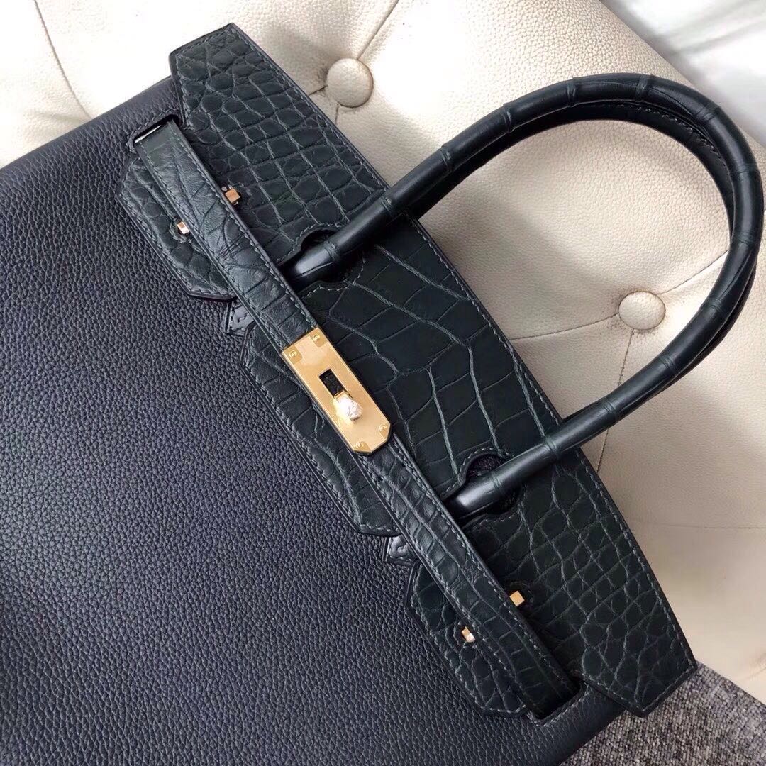 Hermes Birkin 30cm Touch Togo 6O Vert Cypres 松柏綠/美洲鱷 6O Vert Cypres