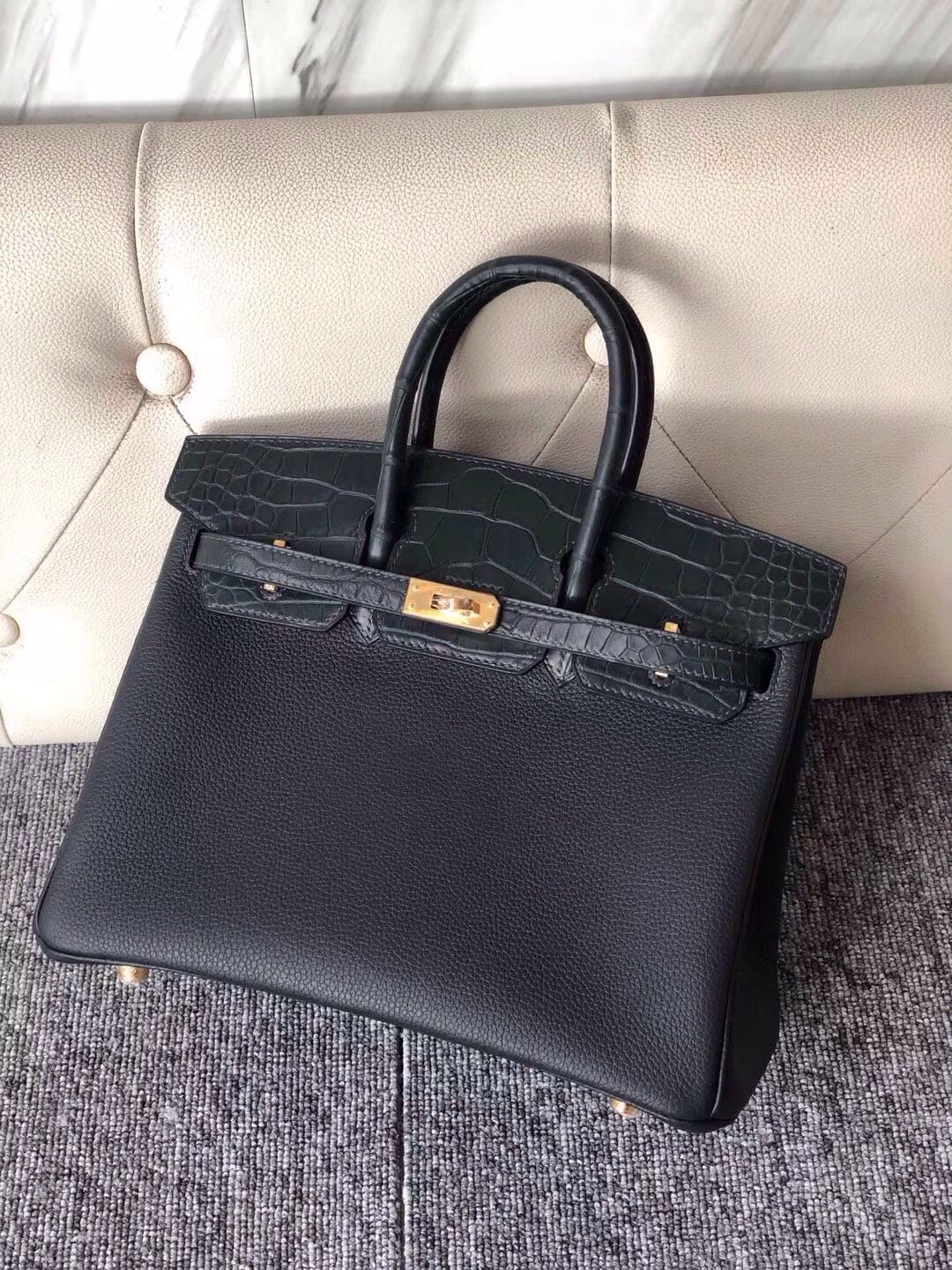 Hermes Birkin 25cm Touch  6O Vert Cypres 松柏綠 Togo 霧面美洲鱷