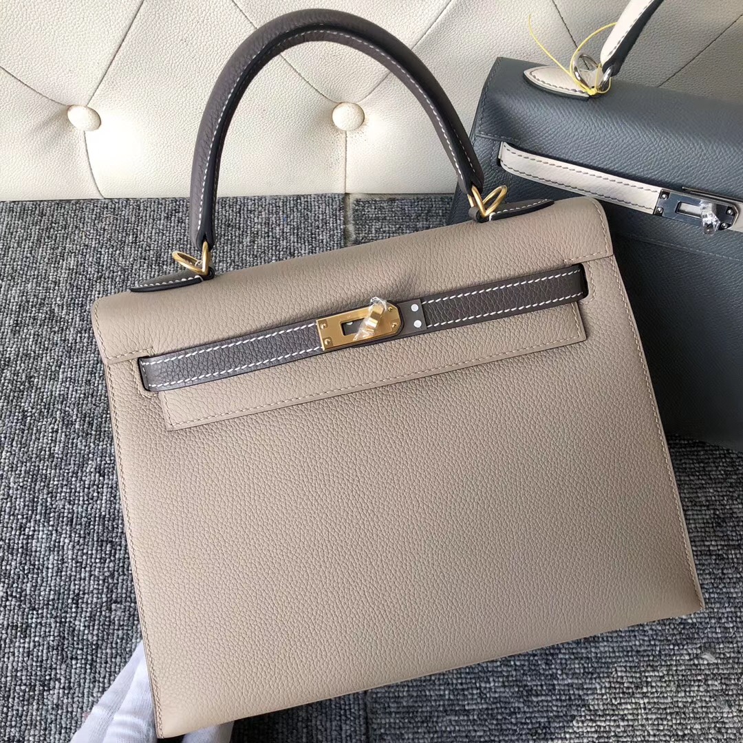 澳門半島 Hermes Kelly Sellier 25cm togo ck81斑鳩灰 ck18 大象灰