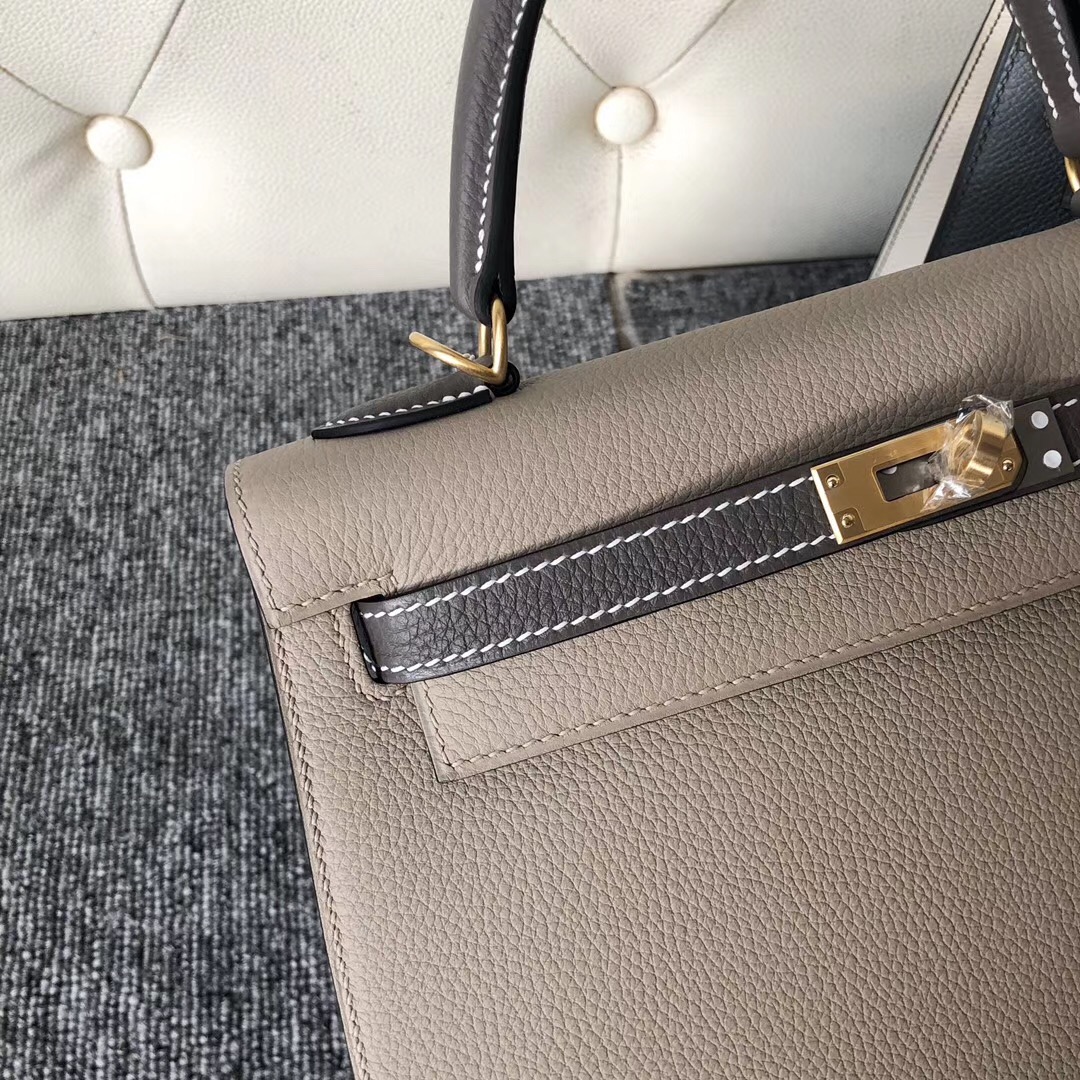 澳門半島 Hermes Kelly Sellier 25cm togo ck81斑鳩灰 ck18 大象灰