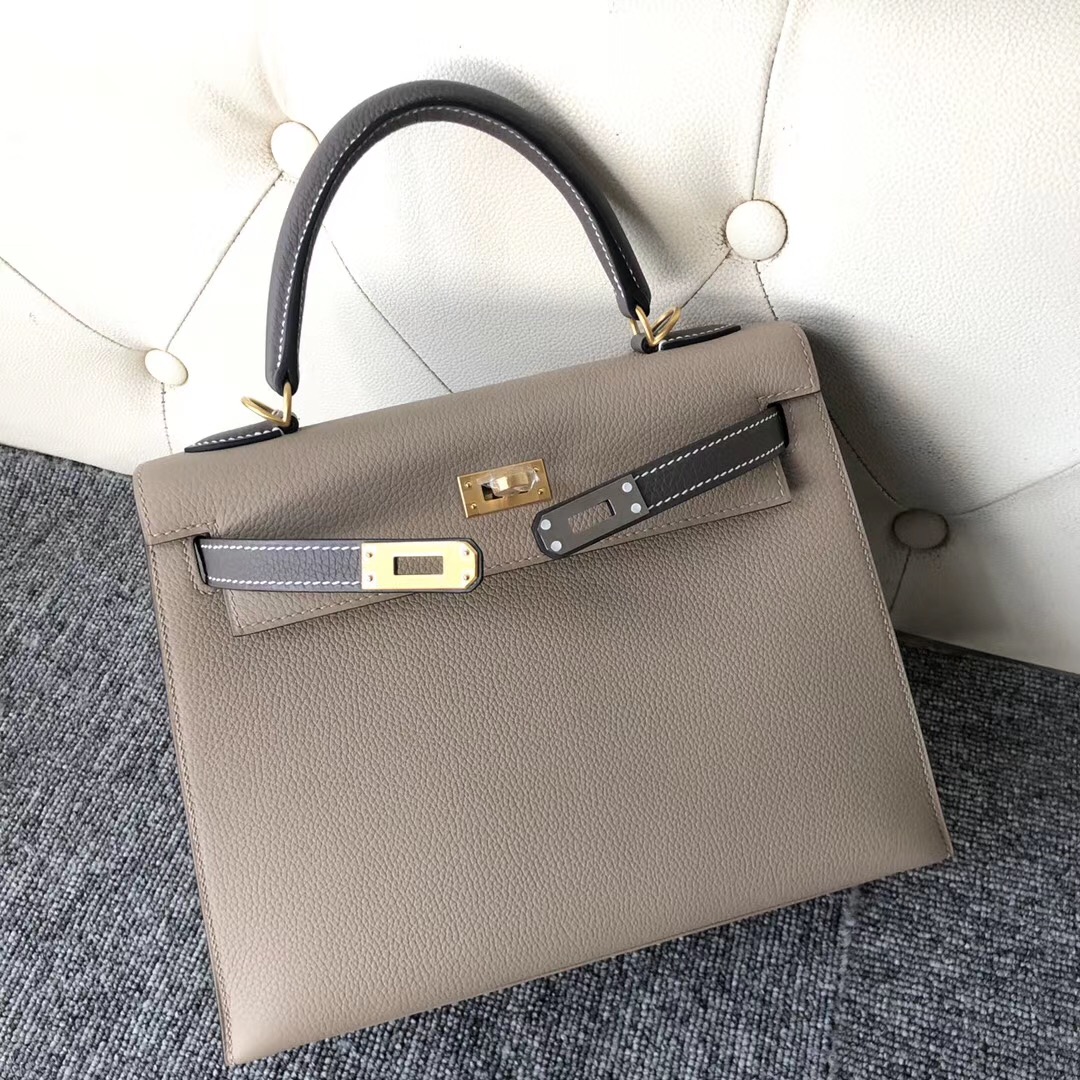 澳門半島 Hermes Kelly Sellier 25cm togo ck81斑鳩灰 ck18 大象灰