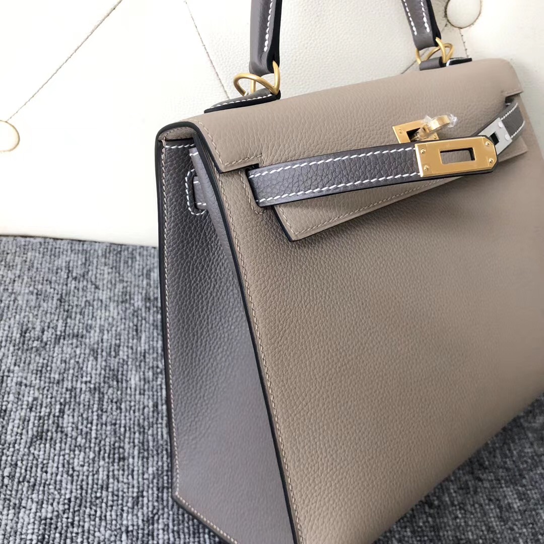 澳門半島 Hermes Kelly Sellier 25cm togo ck81斑鳩灰 ck18 大象灰