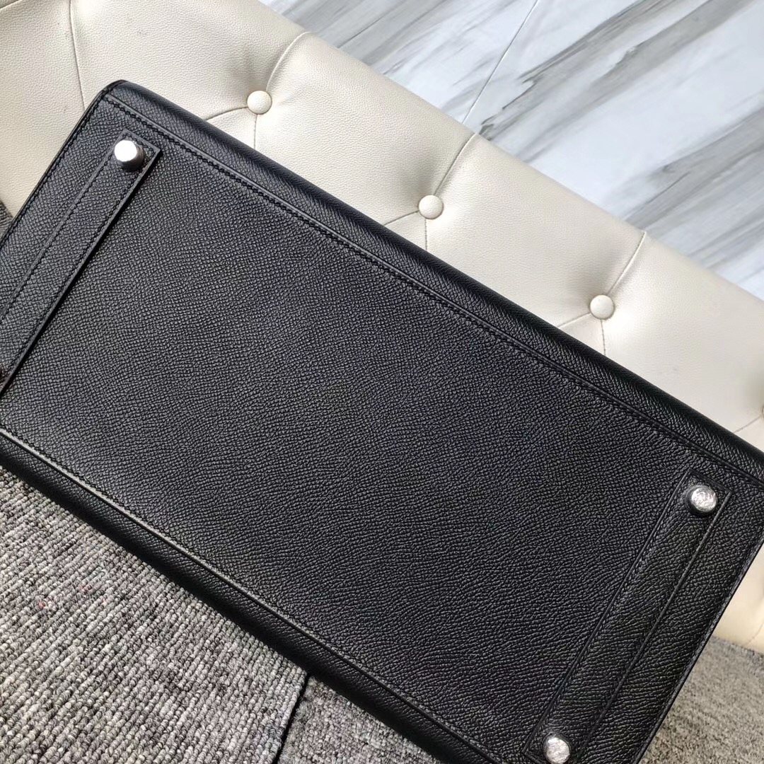 臺灣臺中市Hermes Birkin Sellier 35cm 外縫 Epsom CK89 black 黑色