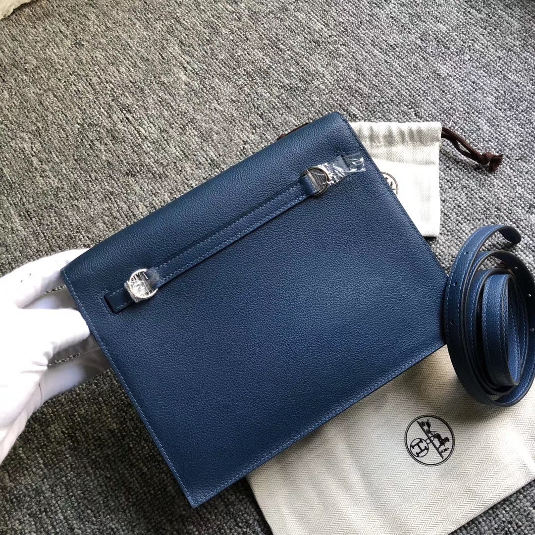 Hong Kong Hermes Kelly Danse Evercolor S4 deep blue 深邃藍