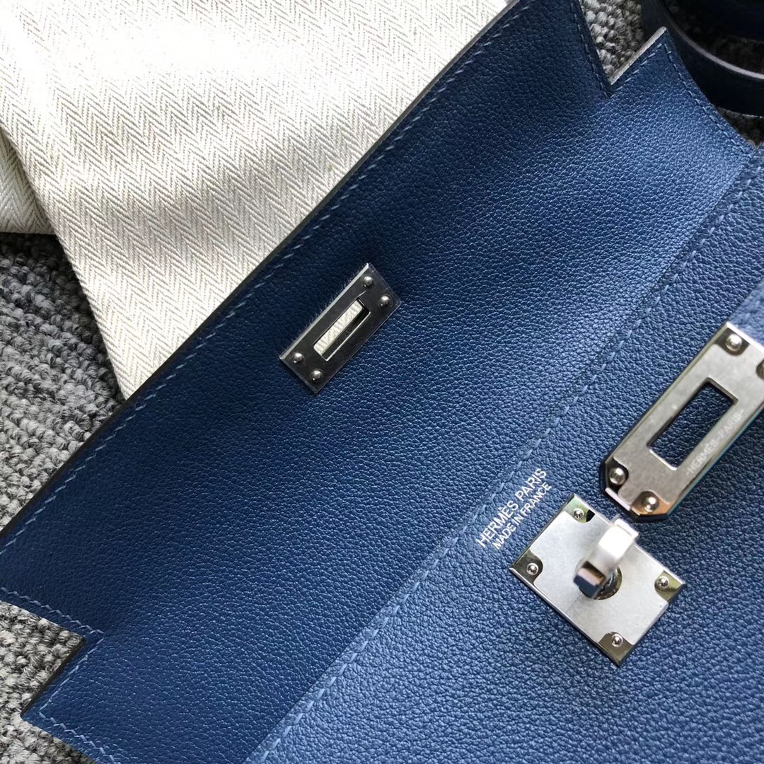 Hong Kong Hermes Kelly Danse Evercolor S4 deep blue 深邃藍