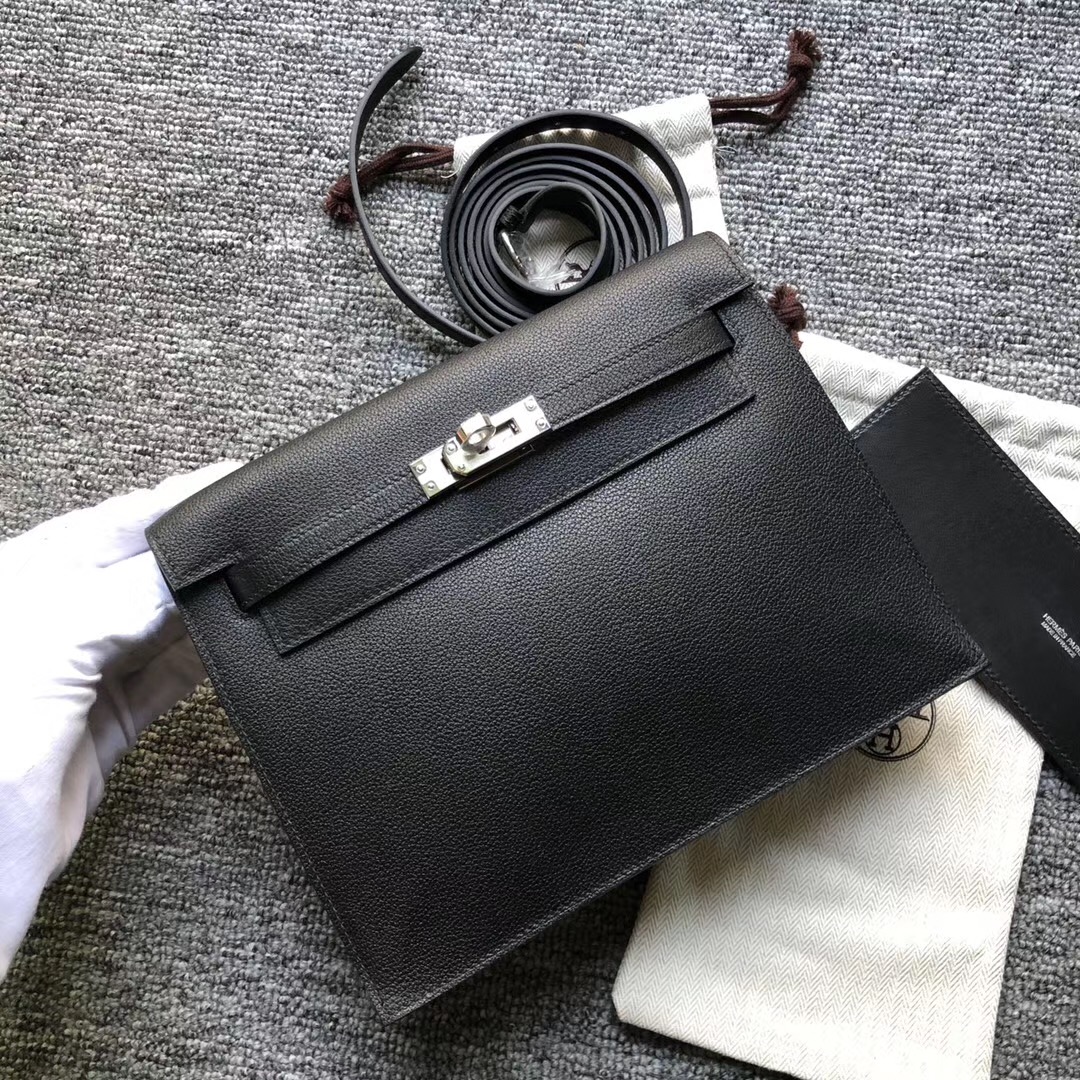 臺灣新竹市 Hermes Kelly Danse Evercolor CK89 Black