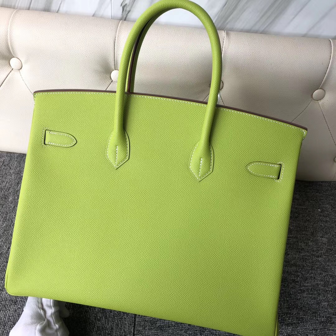 香港灣仔區愛馬仕鉑金包 Hermes Birkin 35cm Epsom 6R奇異果綠