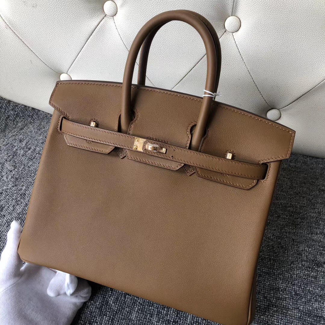 澳門愛馬仕 Hermes Birkin 25cm Swift D0威瑪犬米色 beige de weimer