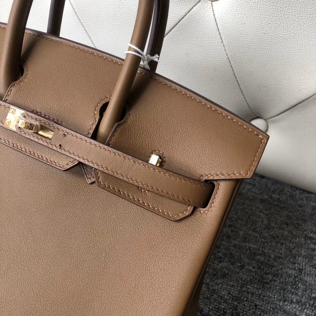 澳門愛馬仕 Hermes Birkin 25cm Swift D0威瑪犬米色 beige de weimer