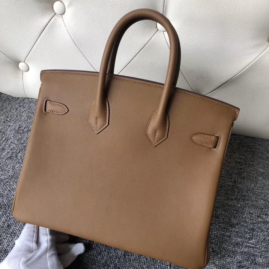 澳門愛馬仕 Hermes Birkin 25cm Swift D0威瑪犬米色 beige de weimer