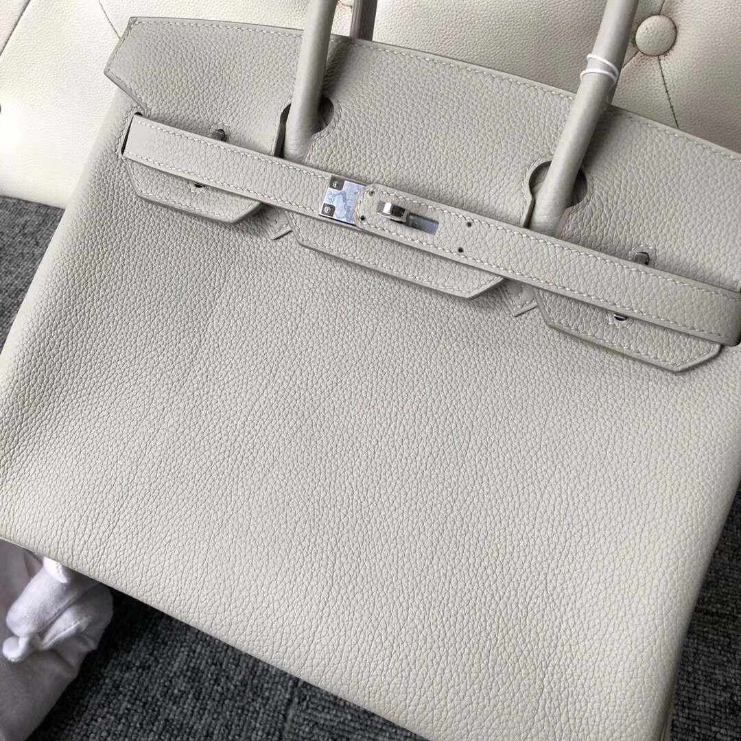 香港九龍半島 Hermes Birkin 30cm Togo CK80 grey pearl 珍珠灰