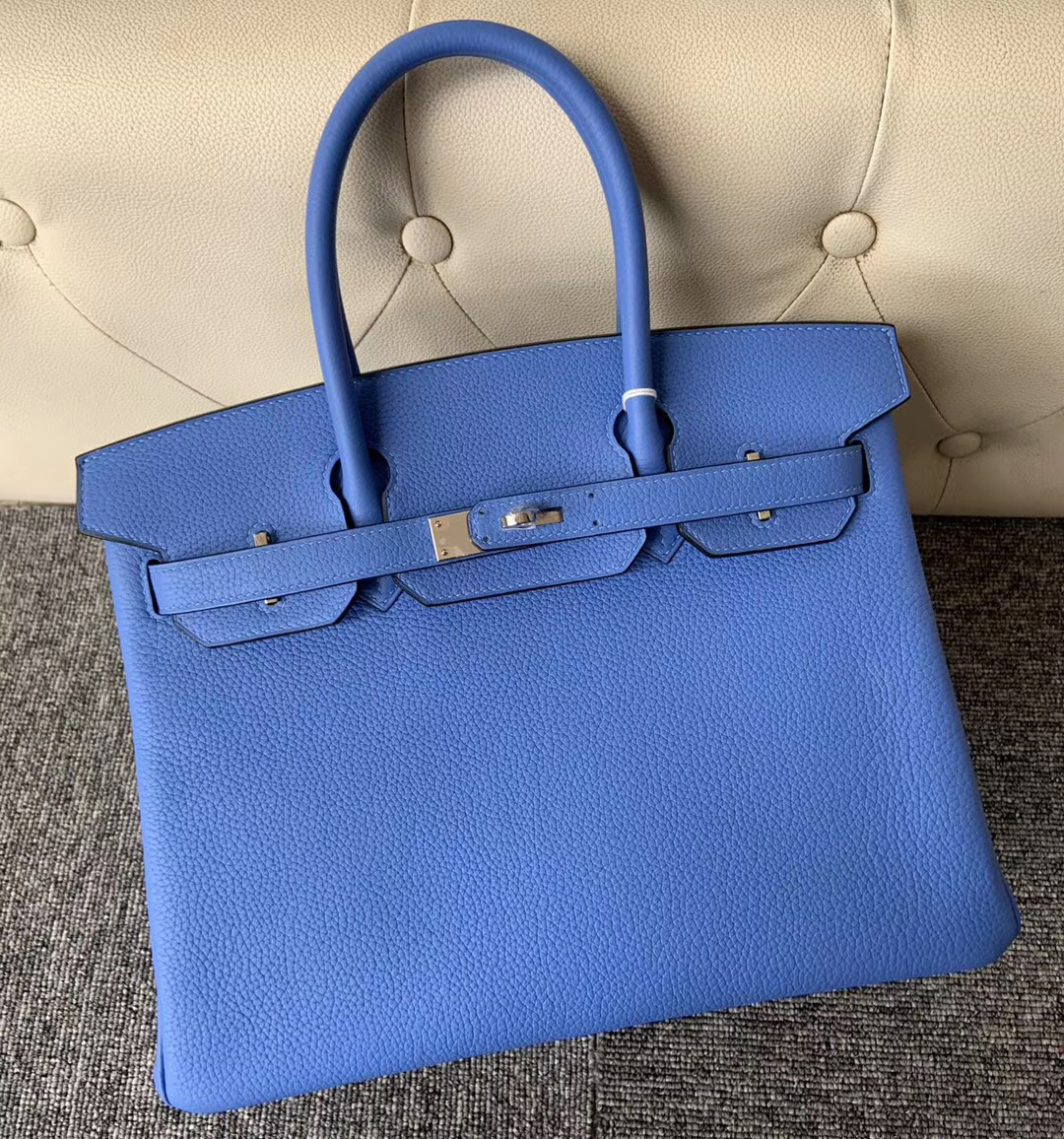 香港西貢區愛馬仕價格 Hermes Birkin 30cm 2T Blue Paradise 天堂藍