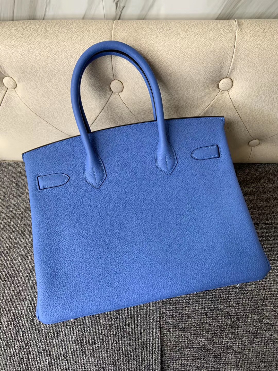 香港西貢區愛馬仕價格 Hermes Birkin 30cm 2T Blue Paradise 天堂藍