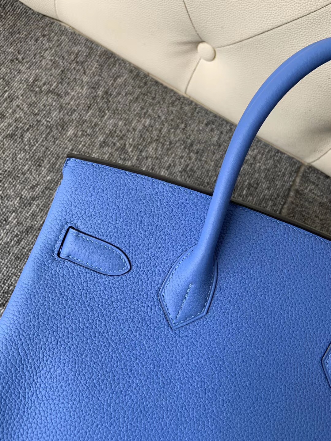 香港西貢區愛馬仕價格 Hermes Birkin 30cm 2T Blue Paradise 天堂藍