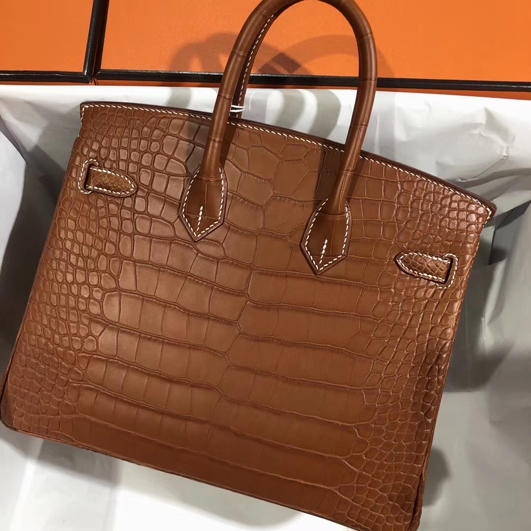 Hermes Birkin 25cm 30cm 霧面美洲鱷 CC34 Fauve 原始色 Alligator Crocodile