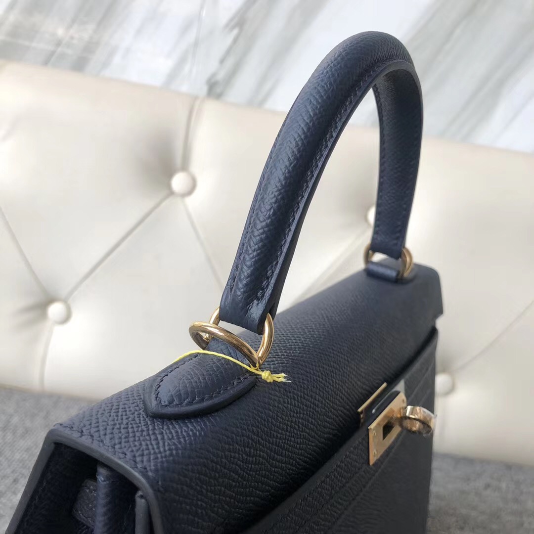 Dubai International Hermes Kelly 25 cm Epsom 2Z Blue Nuit 午夜蓝