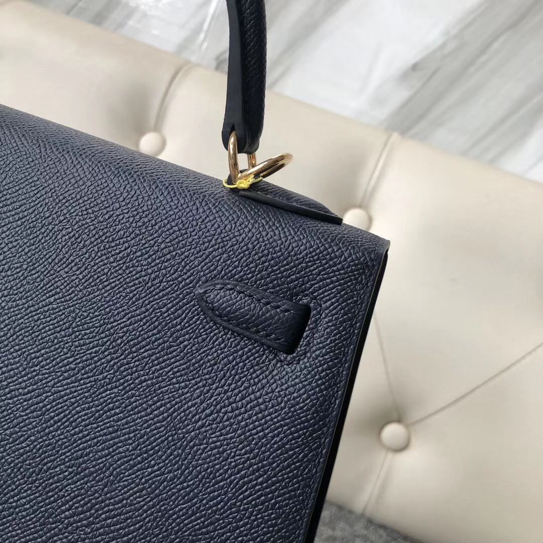 Dubai International Hermes Kelly 25 cm Epsom 2Z Blue Nuit 午夜蓝