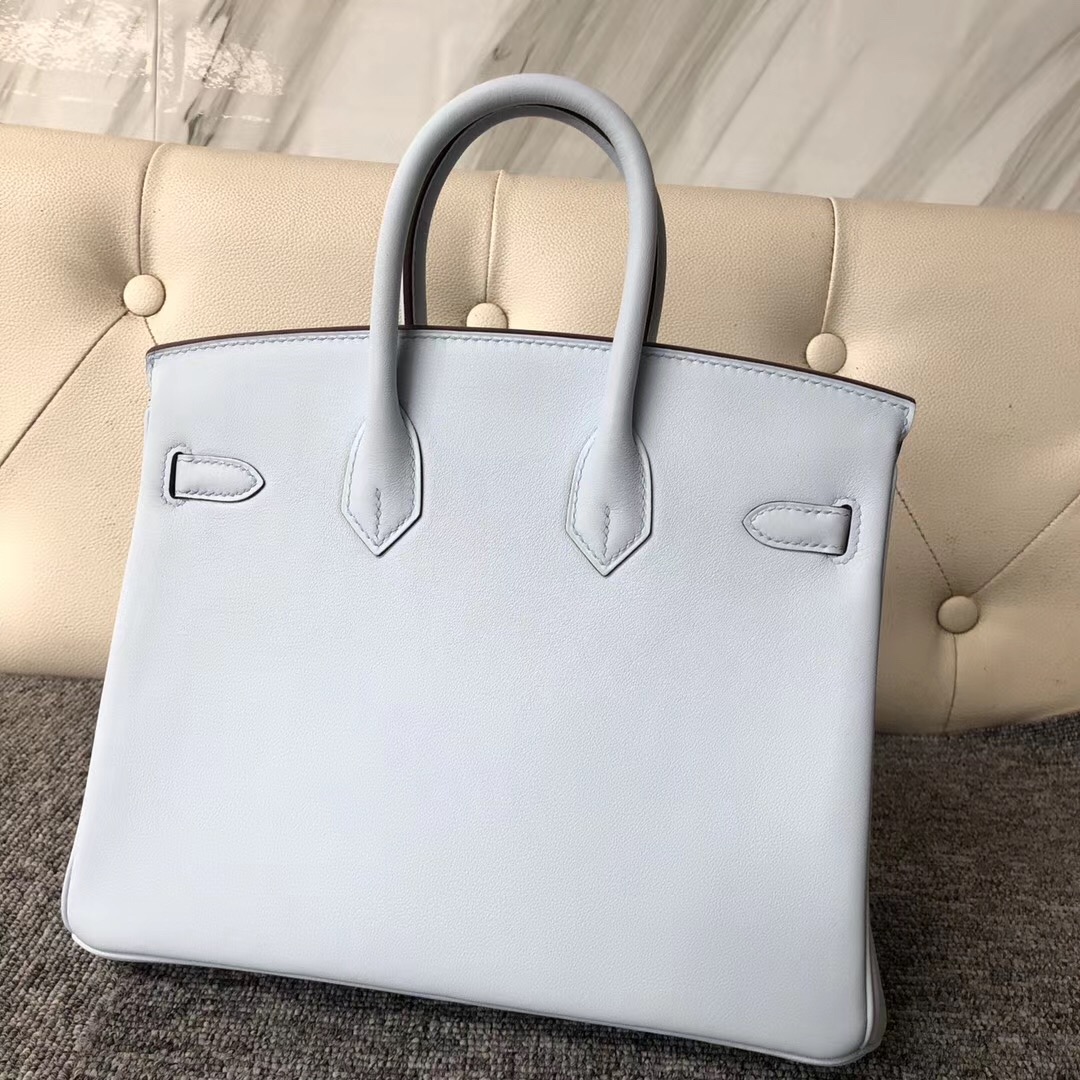 香港淺水灣 愛馬仕鉑金包 Hermes Birkin 25cm Swift T0 霧藍色 Blue Brume