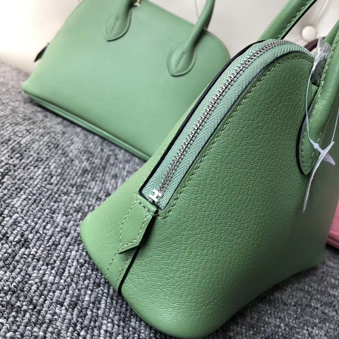 Hermes Bolide 1923 mini bag chevre 3I牛油果綠 Vert Criquet 蟋蟀綠