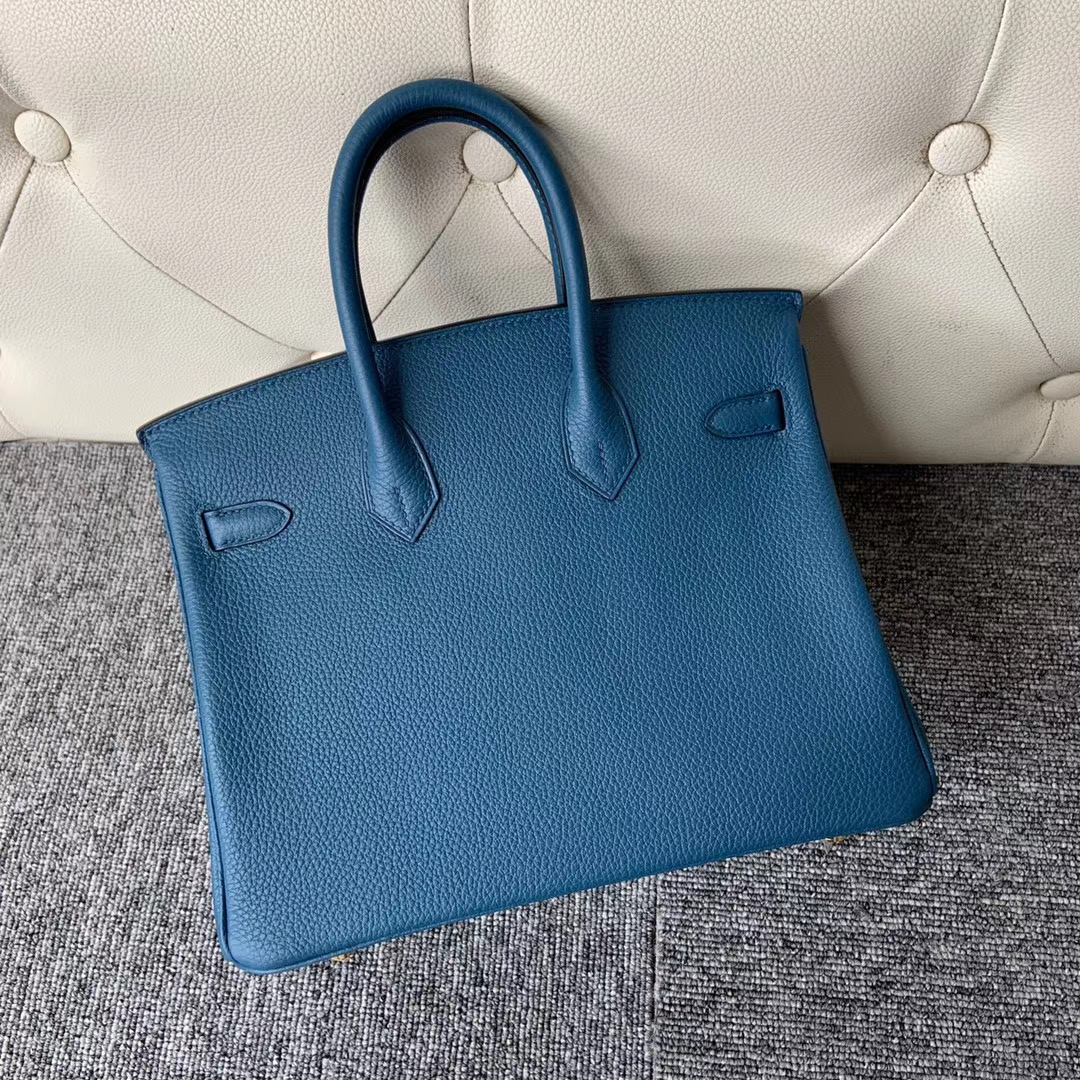 香港西貢區愛馬仕鉑金包 Hermes Birkin 25cm Togo 7C珊瑚藍 Coral Blue