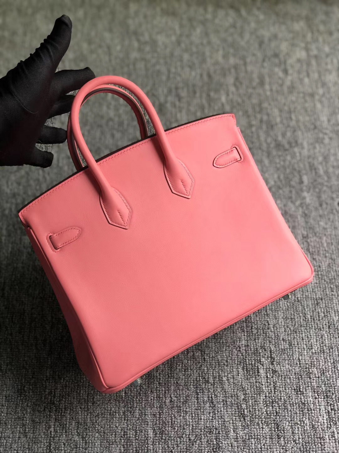 Qatar Kuwait Hermes Birkin 25cm Swift K4 Rose Dete 夏日粉