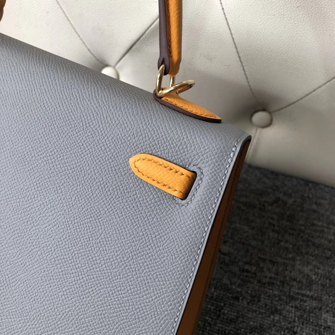 Hermes Kelly 25cm Sellier Hss cc63 vert amande杏綠色 9V Jaune Dor太陽黃