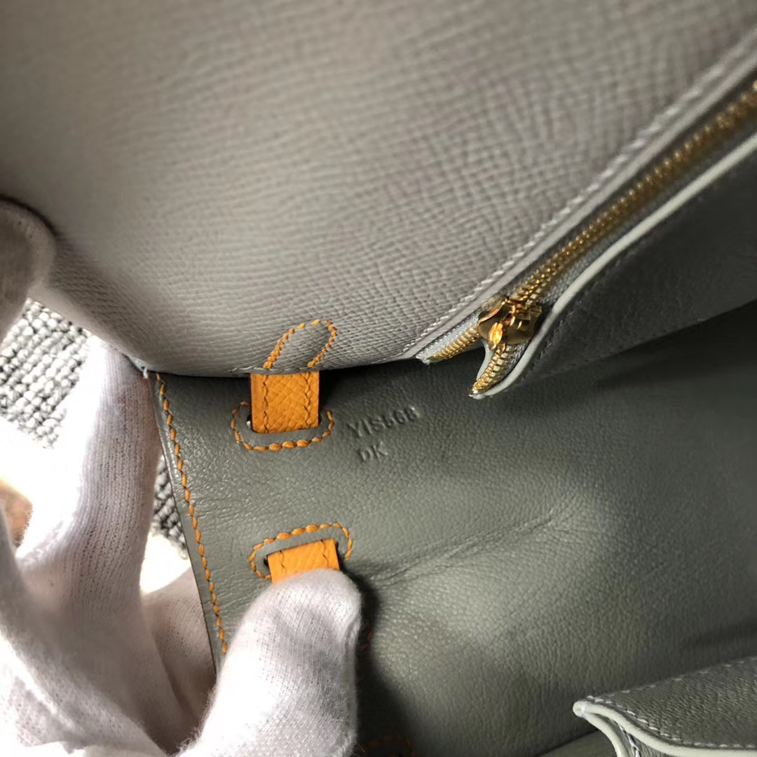 Hermes Kelly 25cm Sellier Hss cc63 vert amande杏綠色 9V Jaune Dor太陽黃