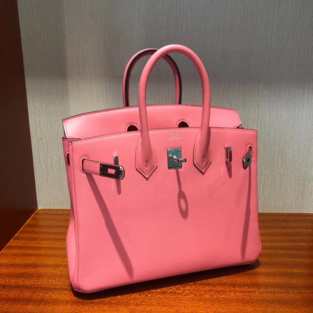 香港島中西區愛馬仕鉑金包 Hermes Birkin 25cm Swift K4 Rose Dete 夏日粉