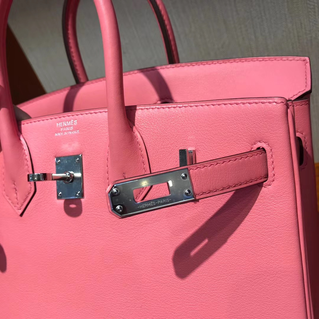 香港島中西區愛馬仕鉑金包Hermes Birkin 25cm Swift K4 Rose Dete 夏日
