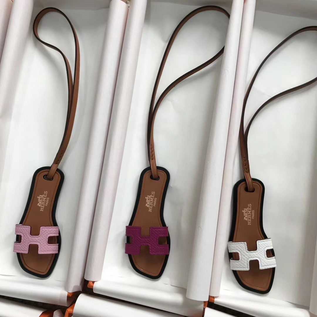 香港九龍城區 葵青區 愛馬仕迷妳拖鞋小掛件 Hermes Mini slipper Small pendant