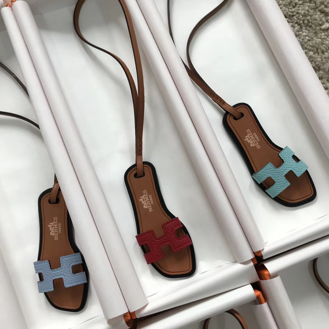 香港九龍城區 葵青區 愛馬仕迷妳拖鞋小掛件 Hermes Mini slipper Small pendant