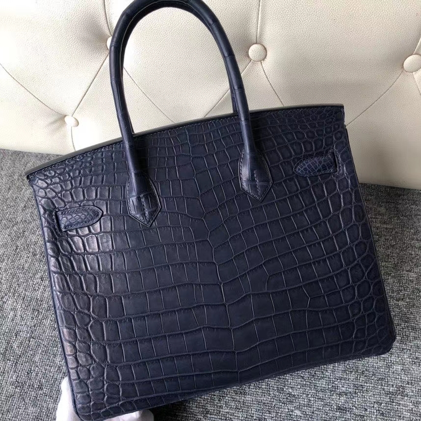 香港島中西區 Hermes Birkin 30CM CK76 深海藍 blue indgo 尼羅鱷