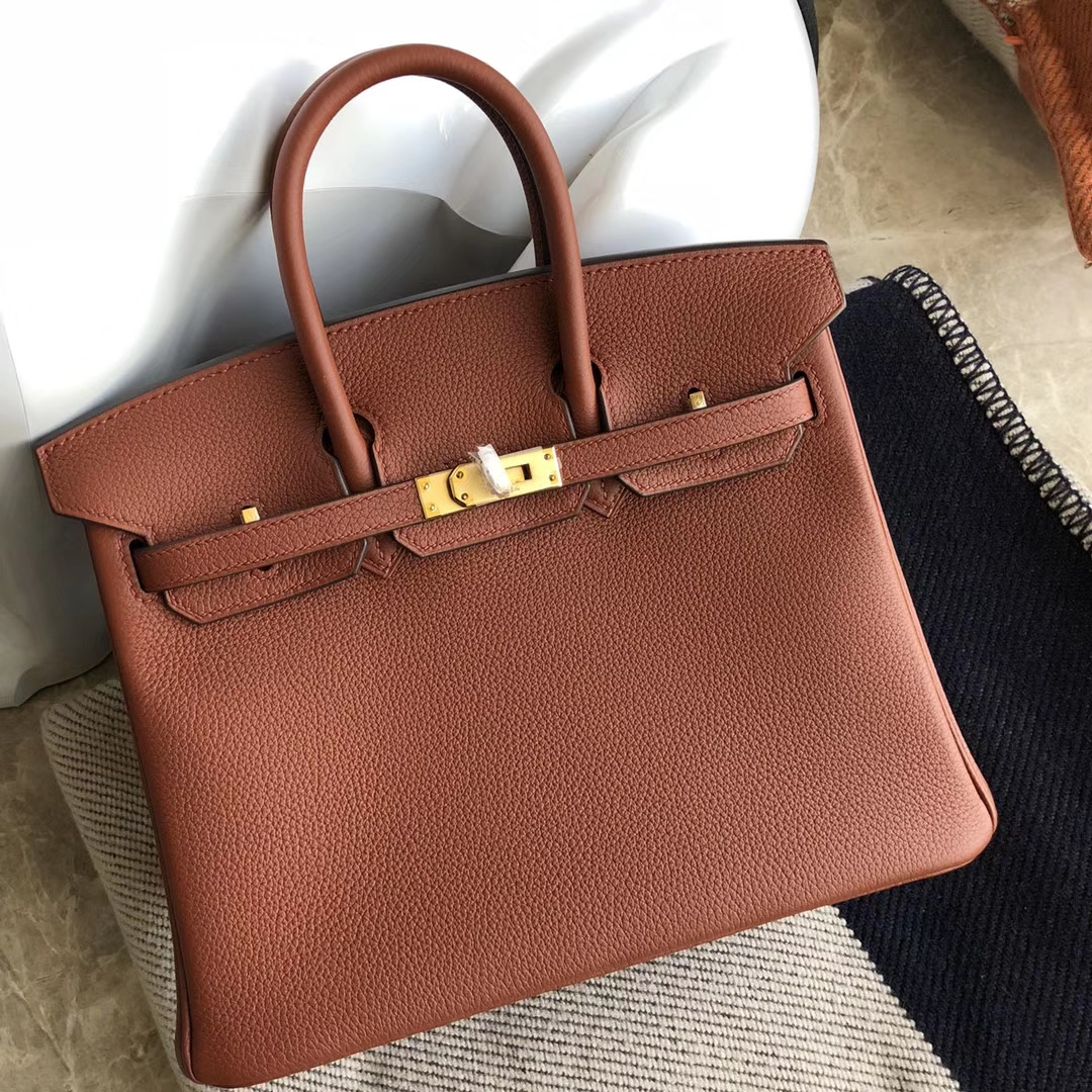 香港九龍城區 葵青區 愛馬仕鉑金包 Hermes Birkin 25cm Togo 6C 古銅色 Cuivre