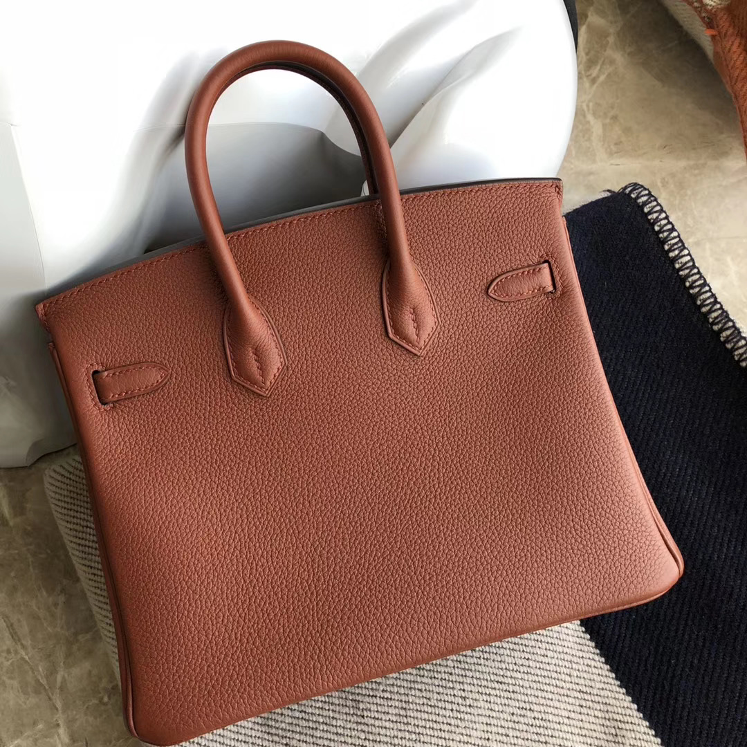 香港九龍城區 葵青區 愛馬仕鉑金包 Hermes Birkin 25cm Togo 6C 古銅色 Cuivre