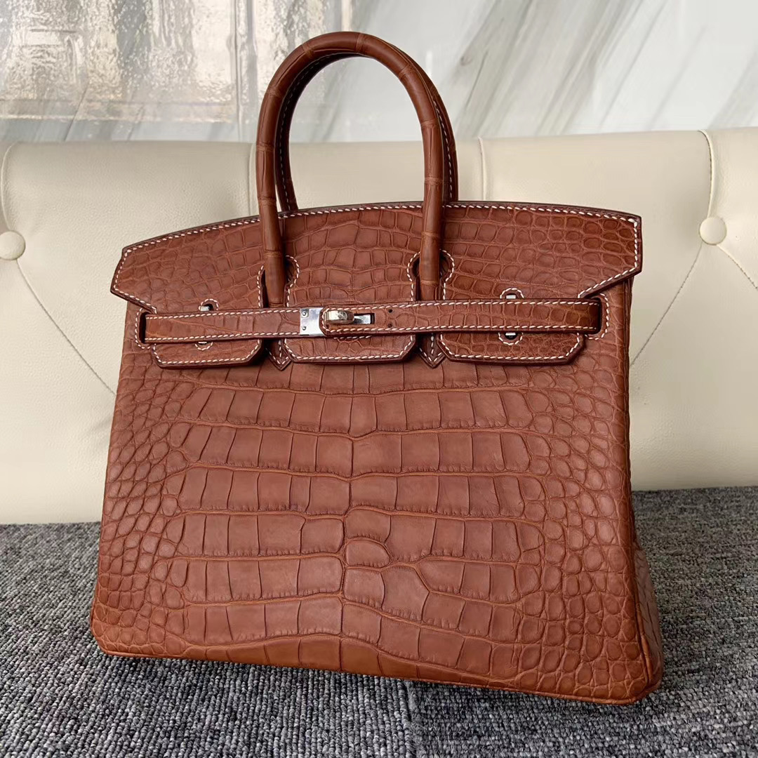 香港深水埗區 愛馬仕鉑金包價格 Hermes Birkin 25cm 霧面美洲鱷魚 馬鞍皮鱷魚