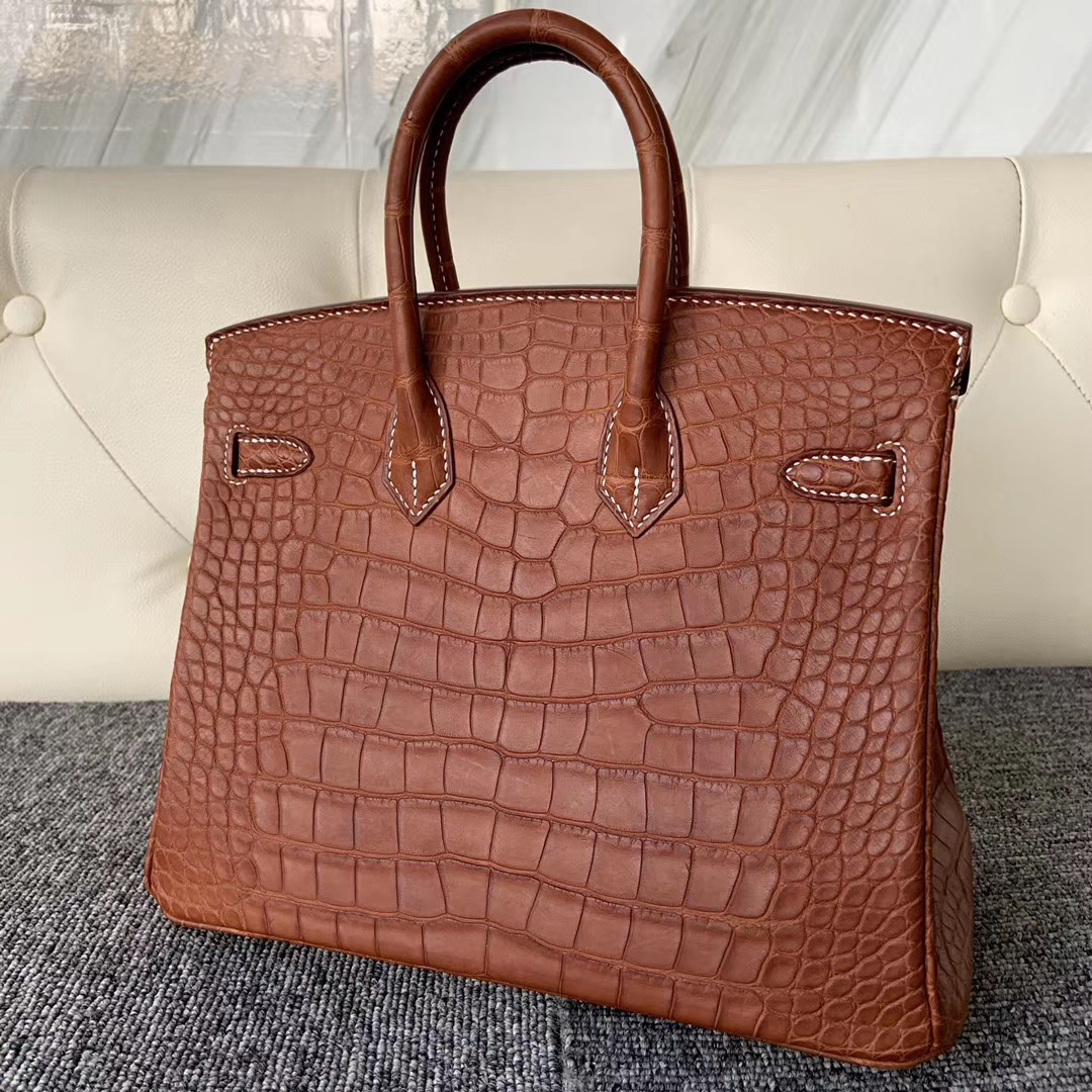 香港深水埗區 愛馬仕鉑金包價格 Hermes Birkin 25cm 霧面美洲鱷魚 馬鞍皮鱷魚