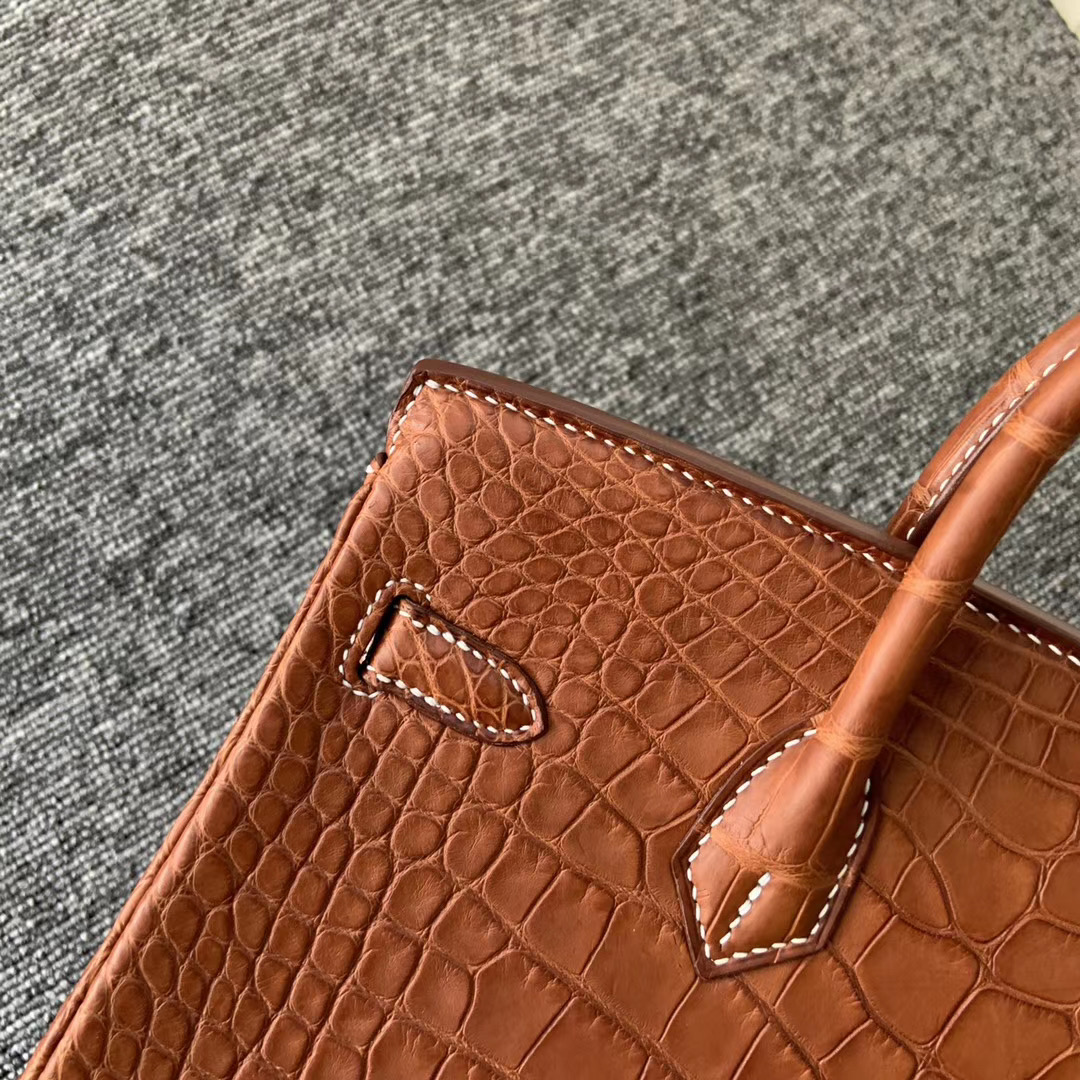 香港深水埗區 愛馬仕鉑金包價格 Hermes Birkin 25cm 霧面美洲鱷魚 馬鞍皮鱷魚