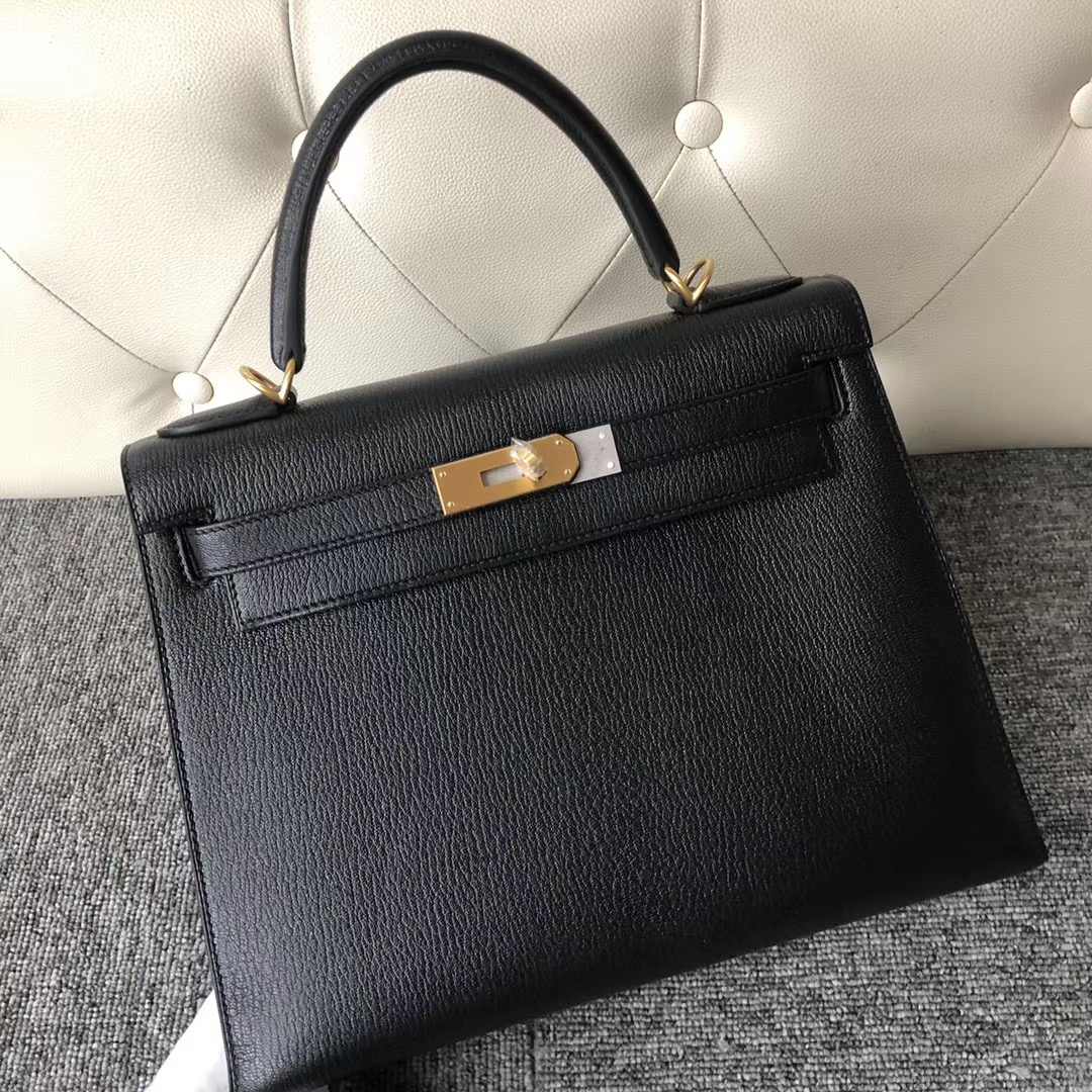 香港東區 南區 愛馬仕 Hermes Kelly 28cm Chevre 山羊皮 CK89 黑色 Black