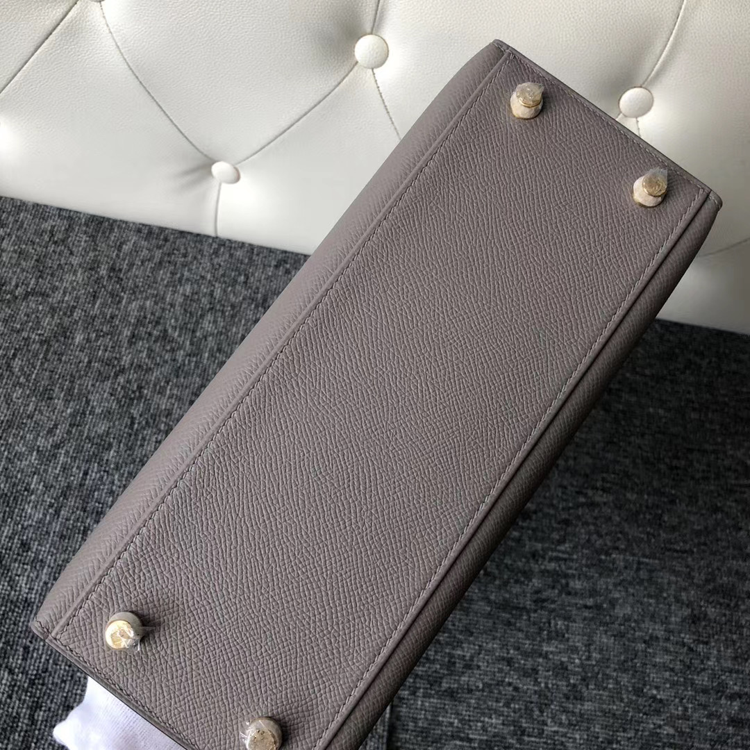 Hermes Kelly 25cm Epsom M8瀝青灰 Griss Asphalte CK10 Craie 奶昔白