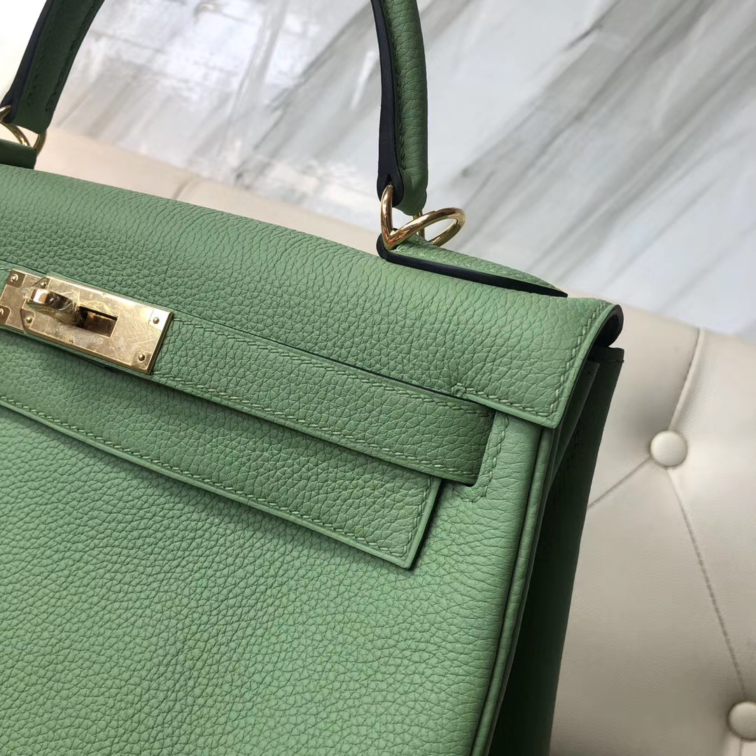 香港東區愛馬仕 Hermes Kelly 28cm Togo 3I牛油果綠 Vert Criquet