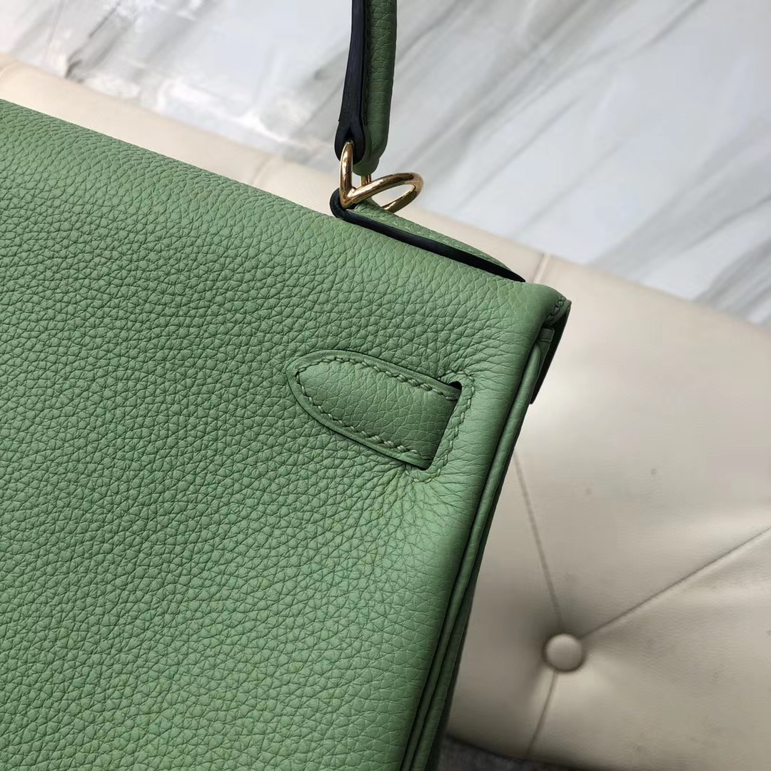 香港東區愛馬仕 Hermes Kelly 28cm Togo 3I牛油果綠 Vert Criquet