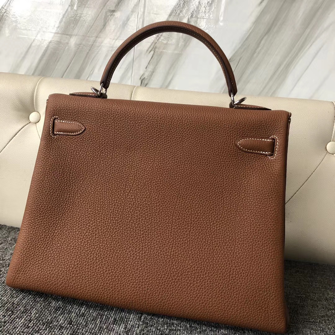 臺灣桃園市愛馬仕凱莉包 Hermes Kelly 32cm togo ck37 gold 金棕色