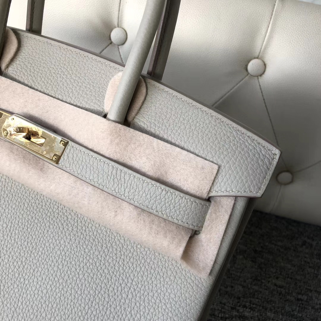 臺灣新北市鉑金包定制價格 Hermes Birkin 30cm Togo CK80 Grey Pearl