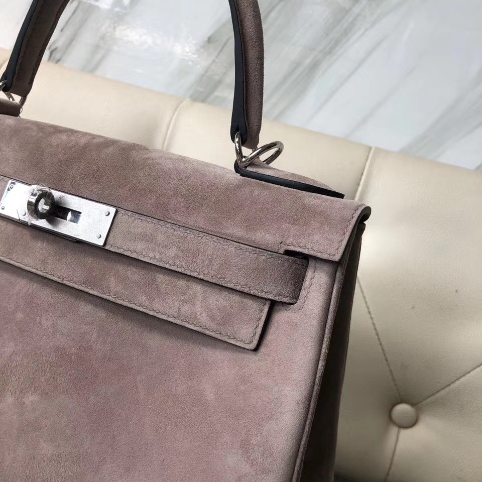 香港東區愛馬仕凱莉包價格 Hermes Kelly 28cm Sellier 麂皮 M8 gris asphalte